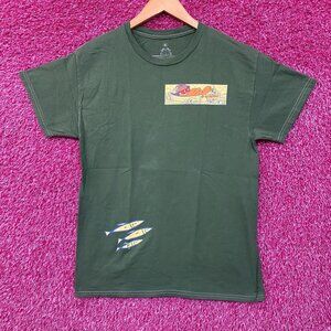 Garfield Fishin' Ain't Easy Green T-Shirt Medium